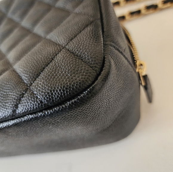 CHANEL Large Matelasse Caviar CC Zip Pouch Clutch Bag ENTRUPY COA - Picture 9 of 15